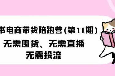 小红书电商带货陪跑营(第11期)无需囤货、无需直播、无需投流