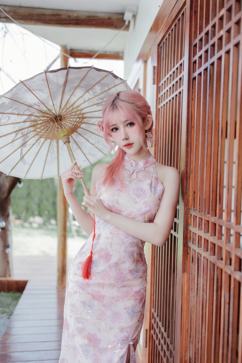 仙女月 粉色旗袍 [20P-170MB]